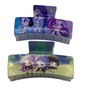 Kids Anime Cartoon Hair Claw Clips Cute Girls Hair Accessories Set